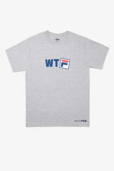 Fila Homme Wtf T-shirt 073 Gris Heather Fila France ZWP-618274